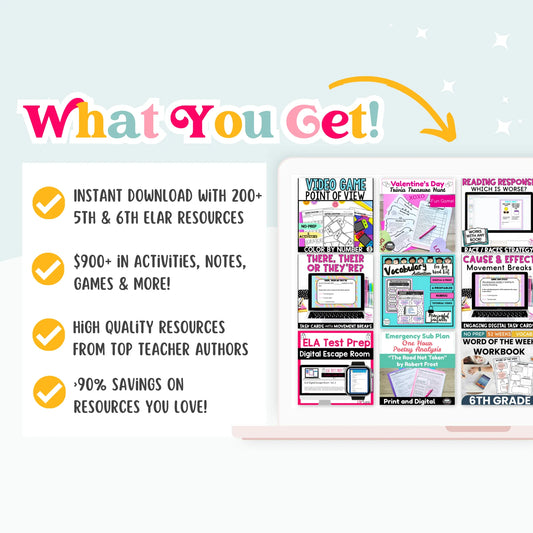 5th & 6th Grade ELAR Mega Bundle