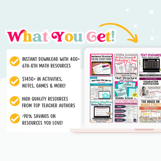 6th - 8th Grade Mega Math Bundle