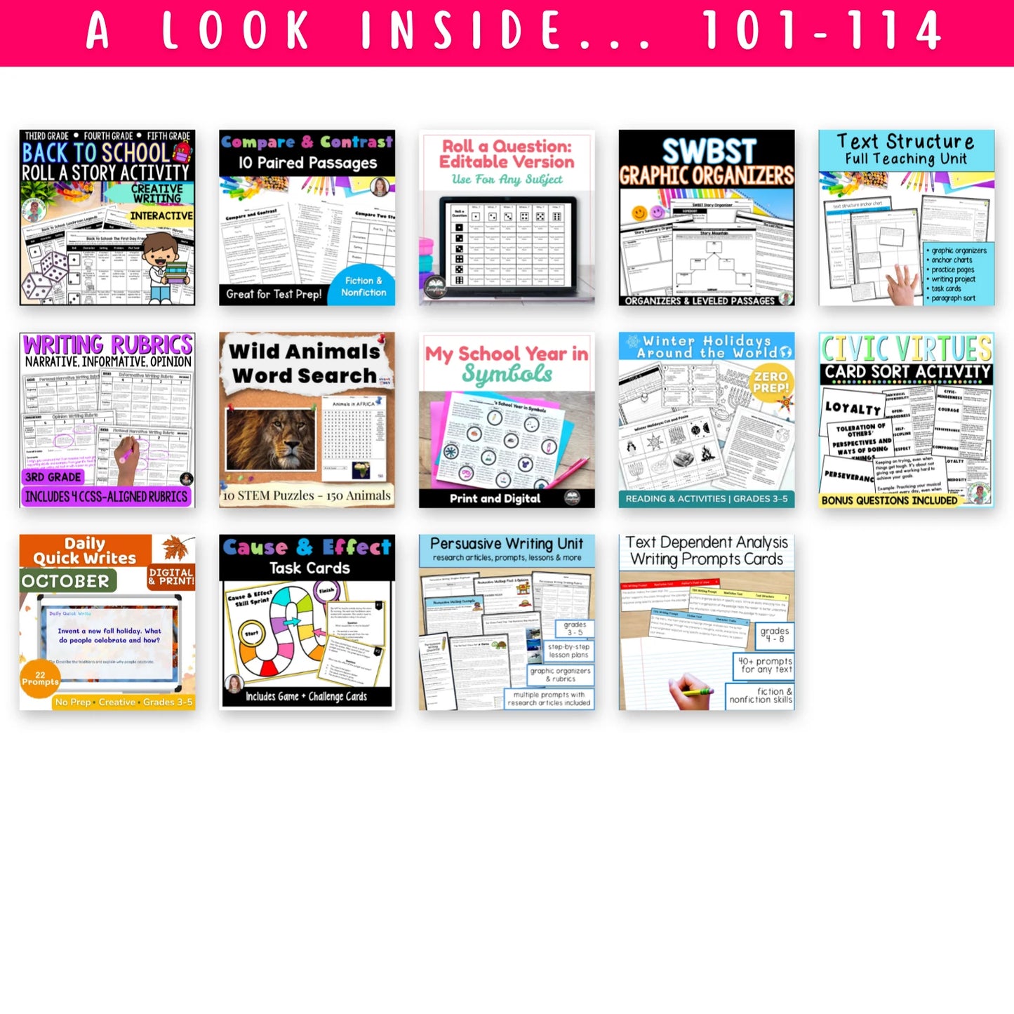 3rd Grade Ultimate ELAR Bundle