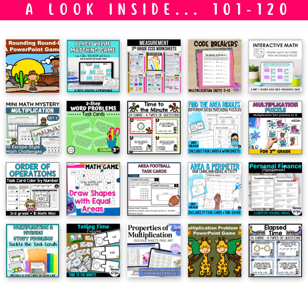 3rd Grade Ultimate Math Bundle