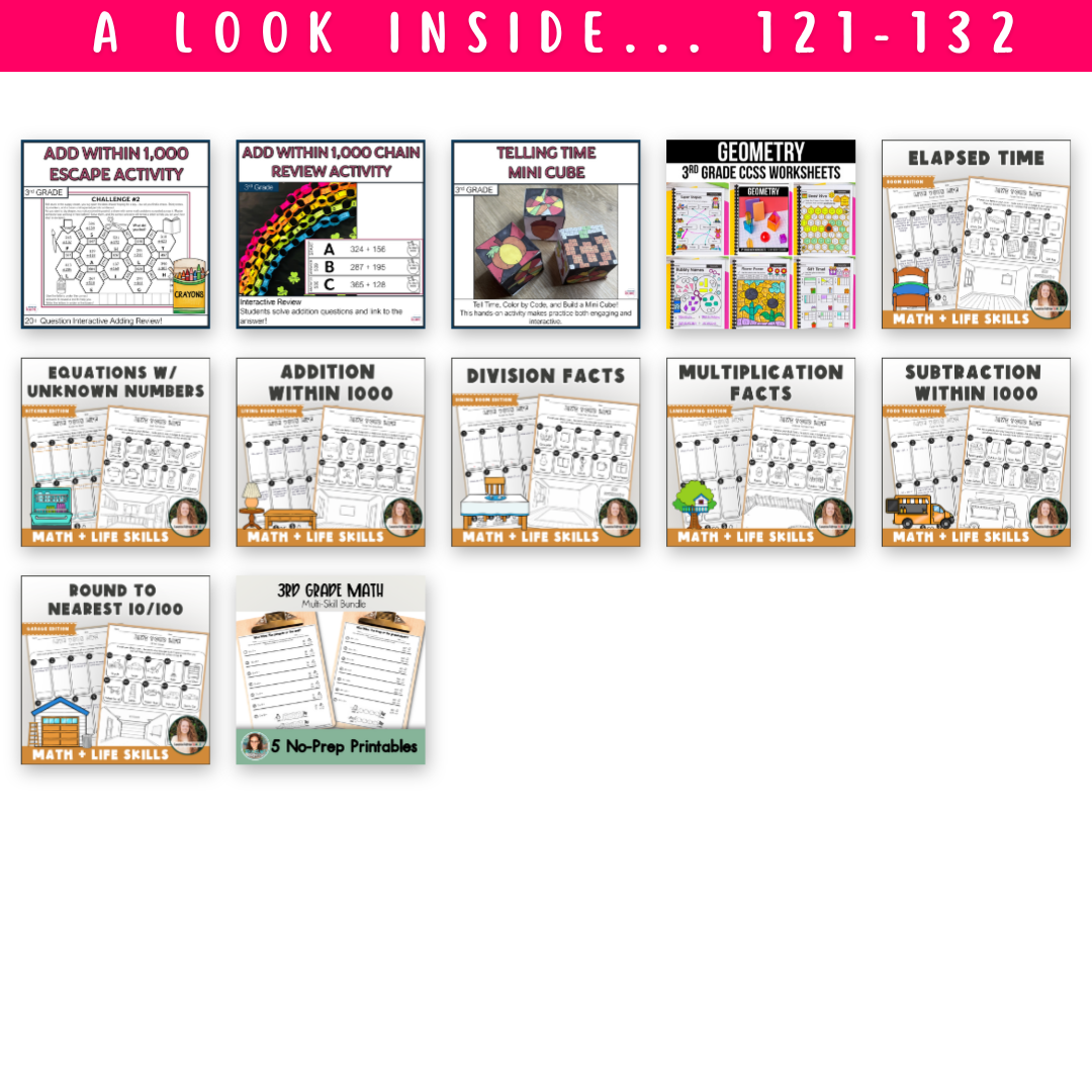 3rd Grade Ultimate Math Bundle