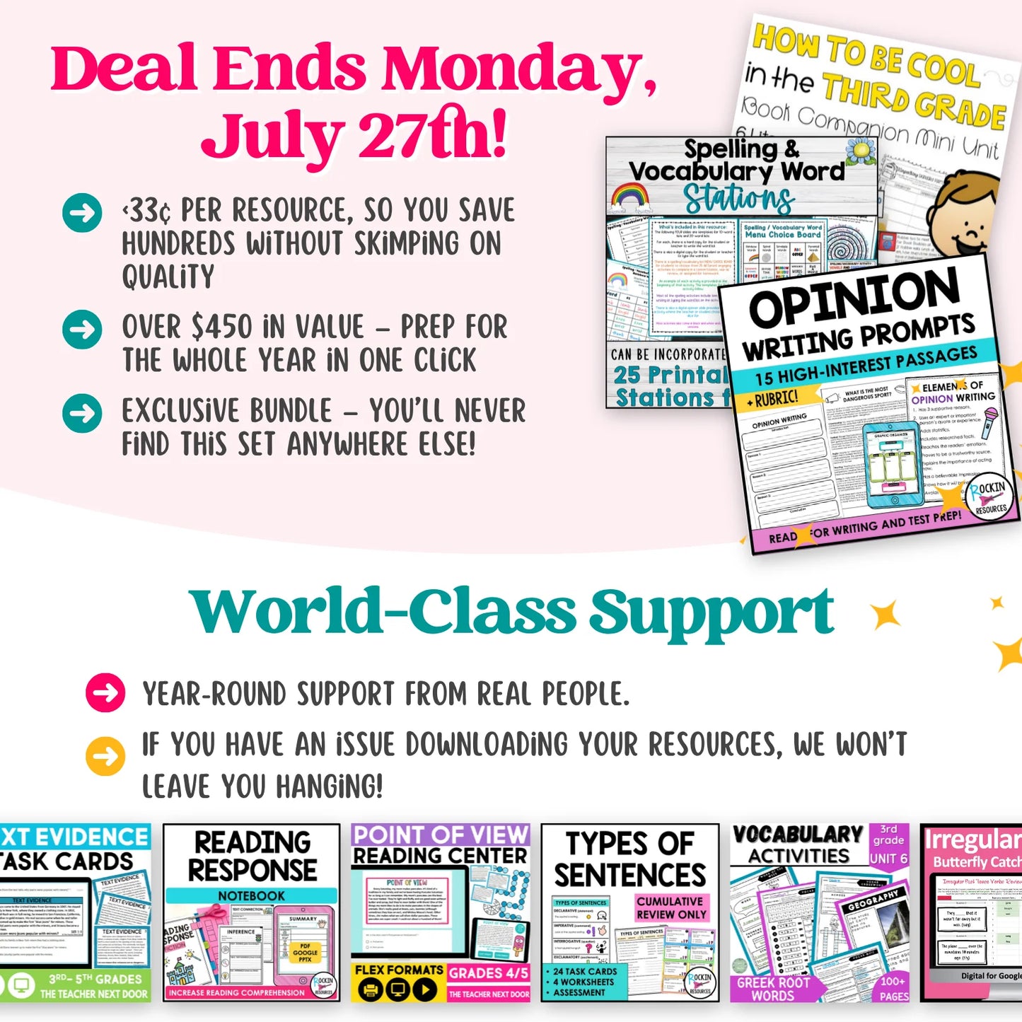 3rd Grade Ultimate ELAR Bundle