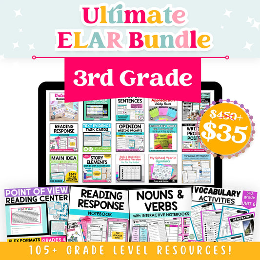 3rd Grade Ultimate ELAR Bundle