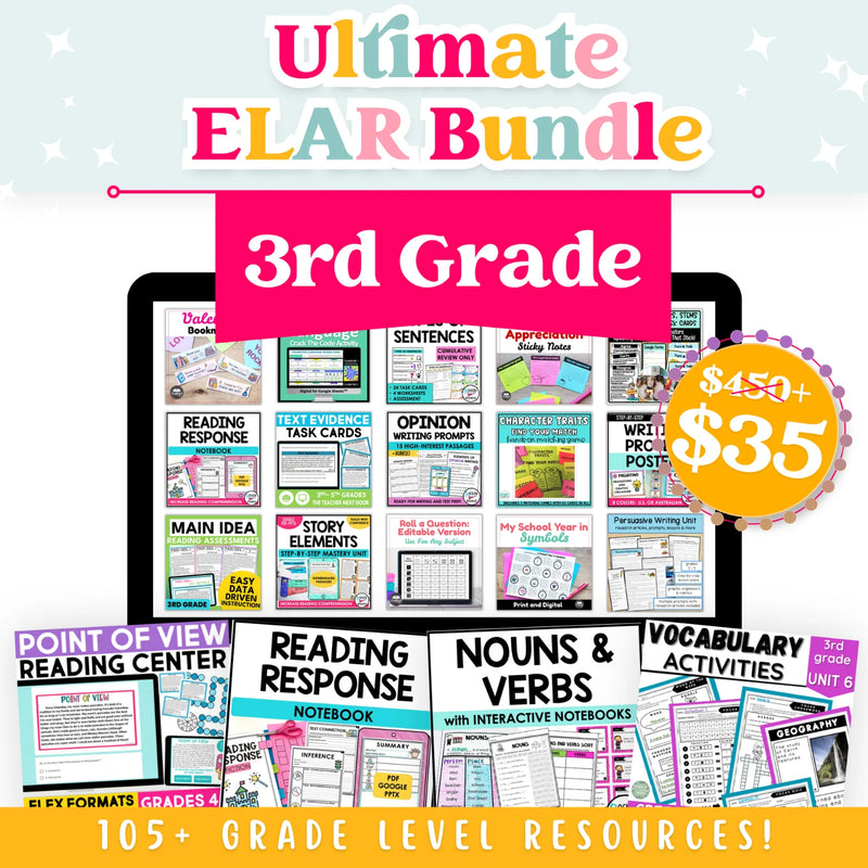 3rd Grade Ultimate ELAR Bundle
