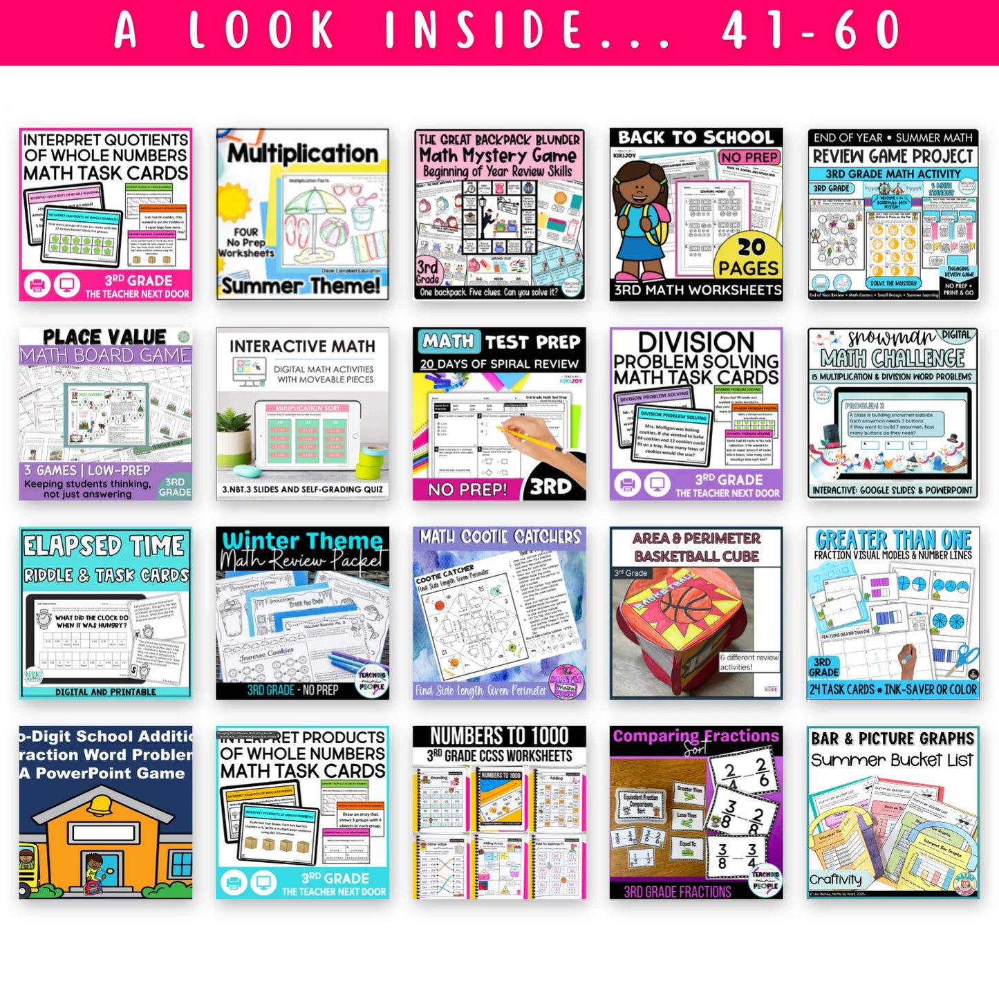 3rd & 4th Grade Mega Math Bundle