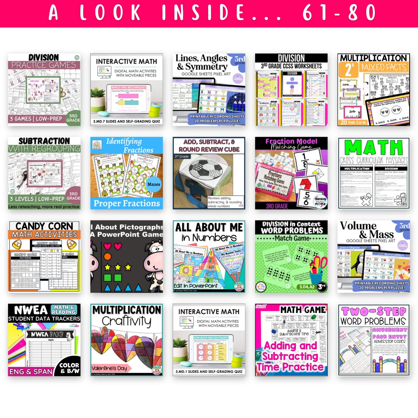 3rd & 4th Grade Mega Math Bundle