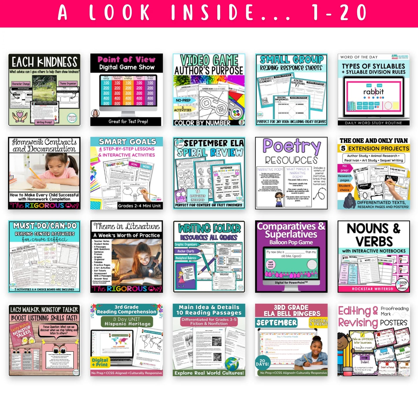3rd Grade Ultimate ELAR Bundle