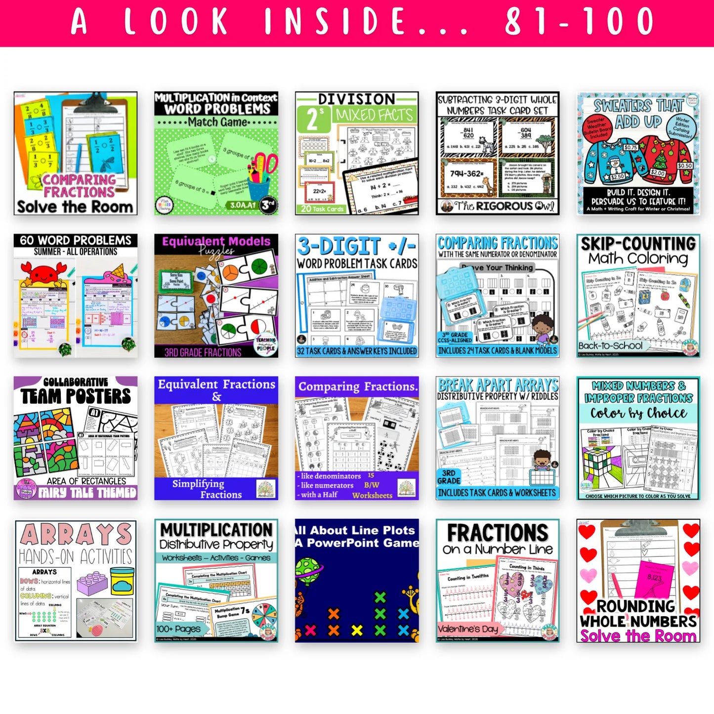 3rd & 4th Grade Mega Math Bundle