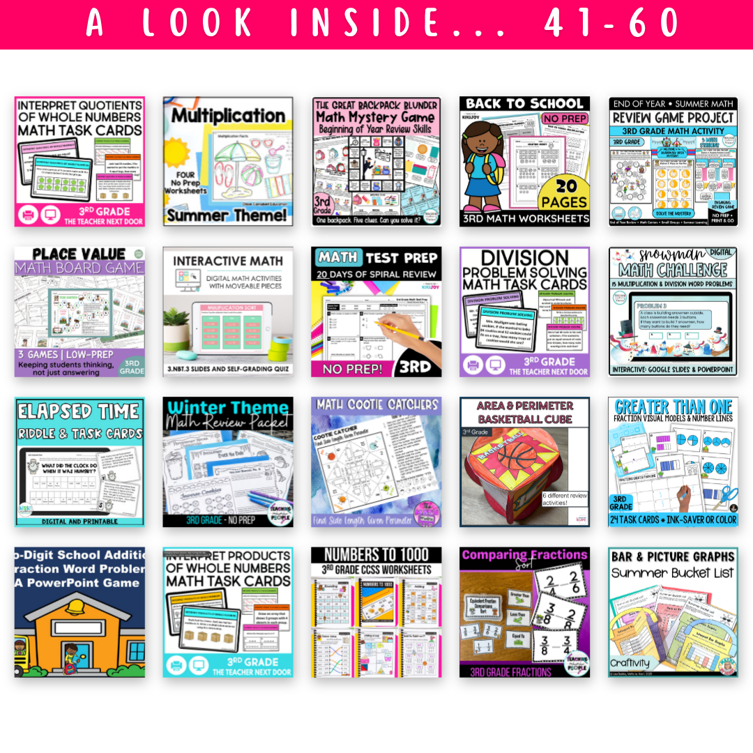 3rd Grade Ultimate Math Bundle
