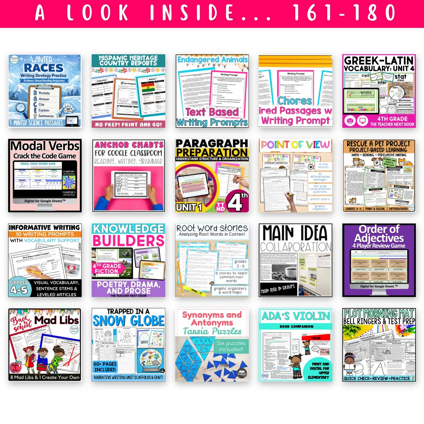 3rd & 4th Grade Ultimate ELAR Mega Bundle
