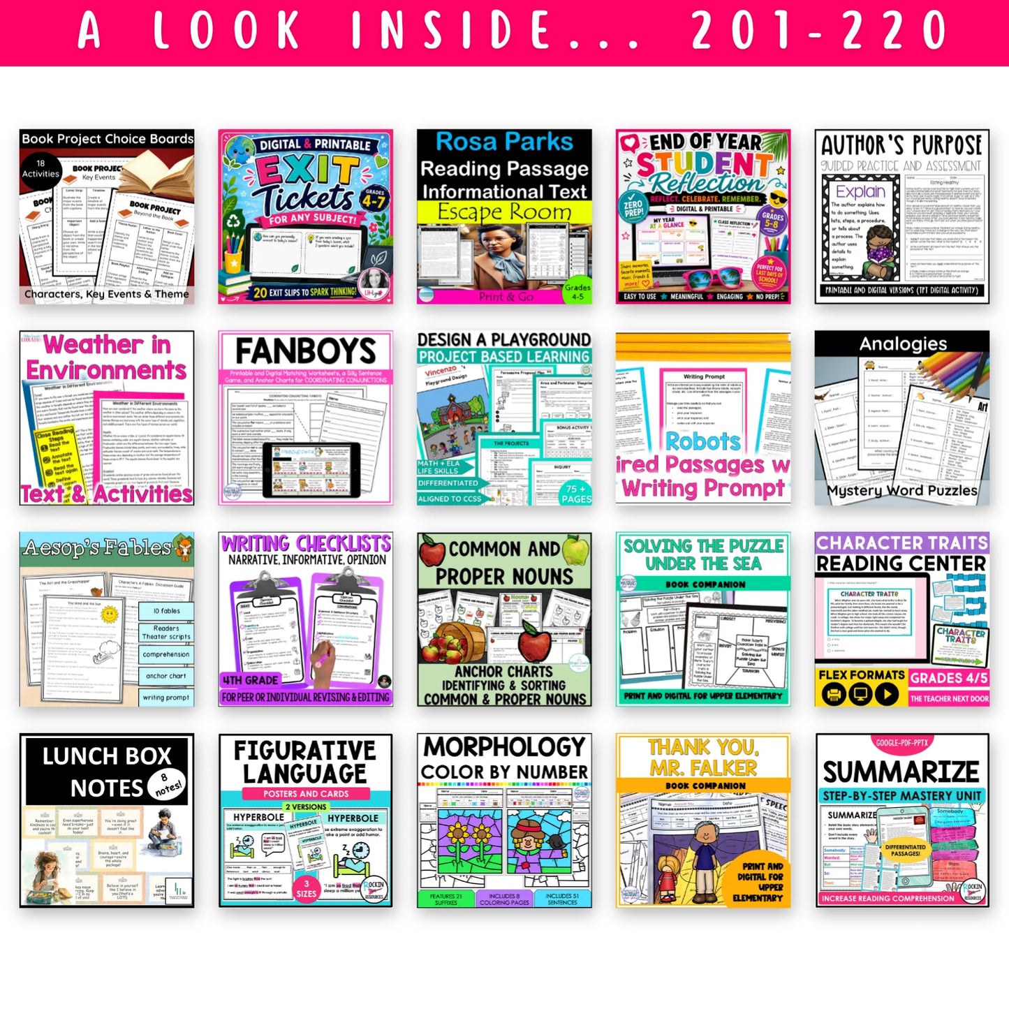 3rd & 4th Grade Ultimate ELAR Mega Bundle