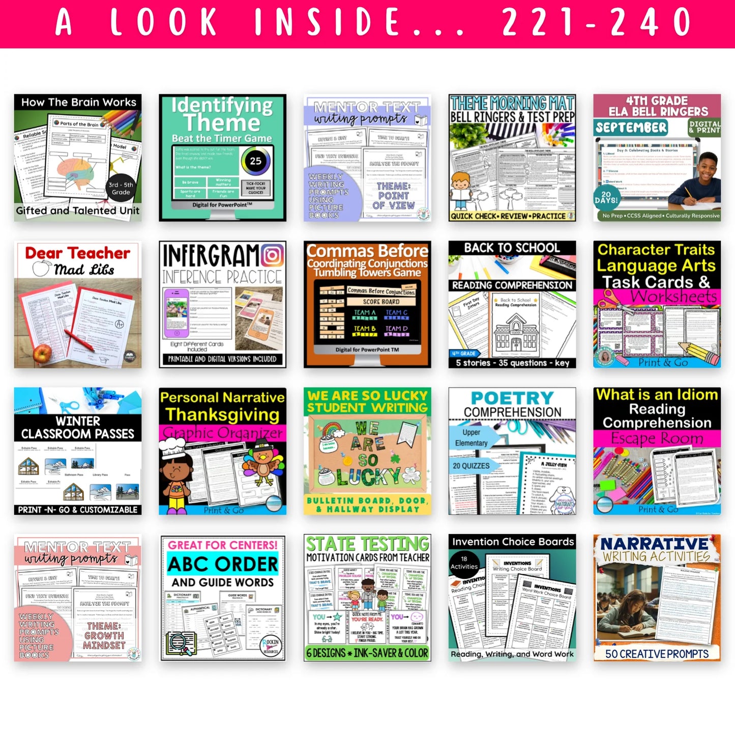 3rd & 4th Grade Ultimate ELAR Mega Bundle