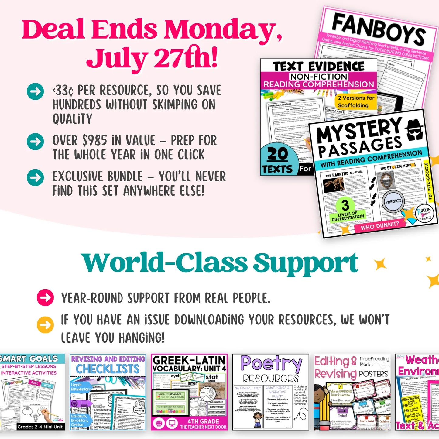 3rd & 4th Grade Ultimate ELAR Mega Bundle