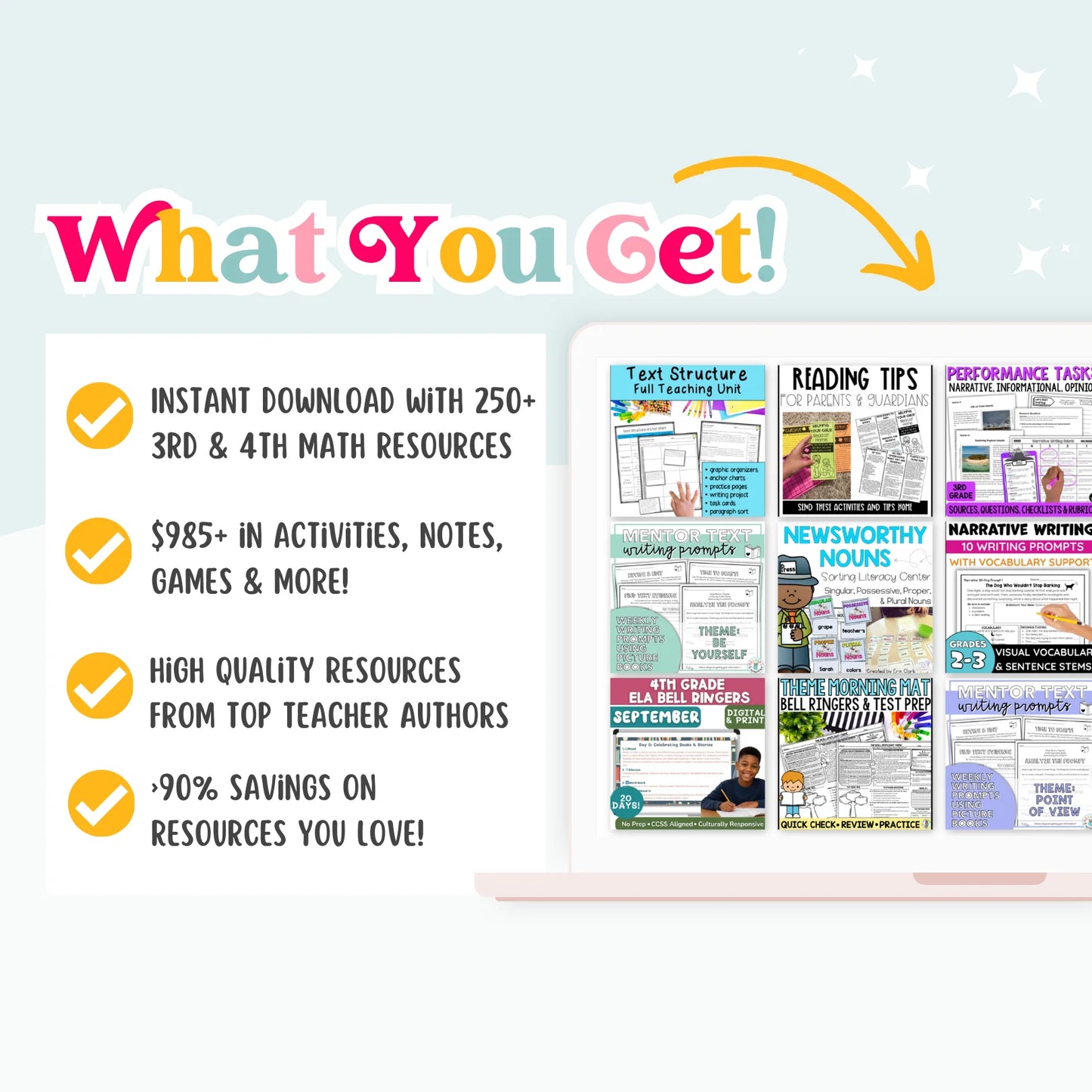 3rd & 4th Grade Mega Math Bundle