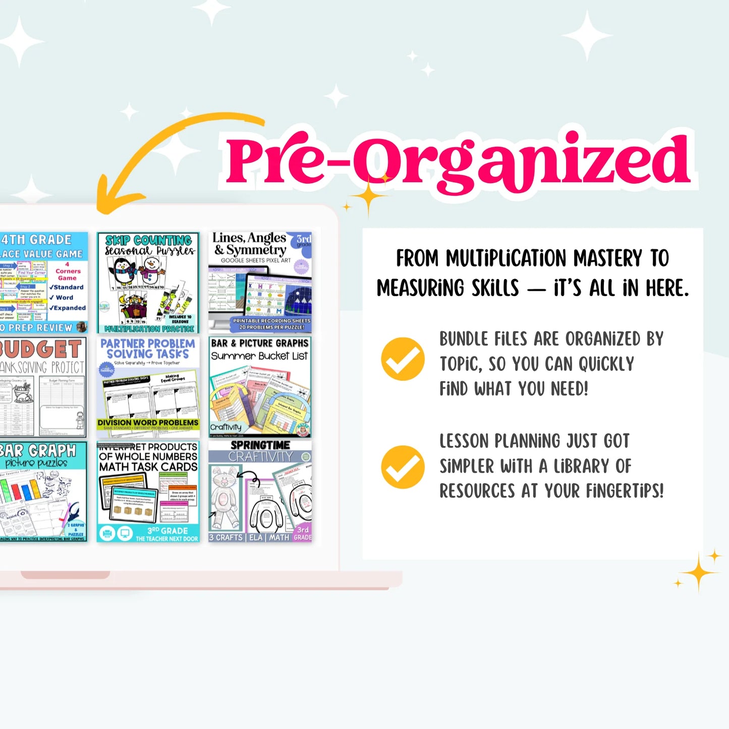 3rd & 4th Grade Mega Math Bundle