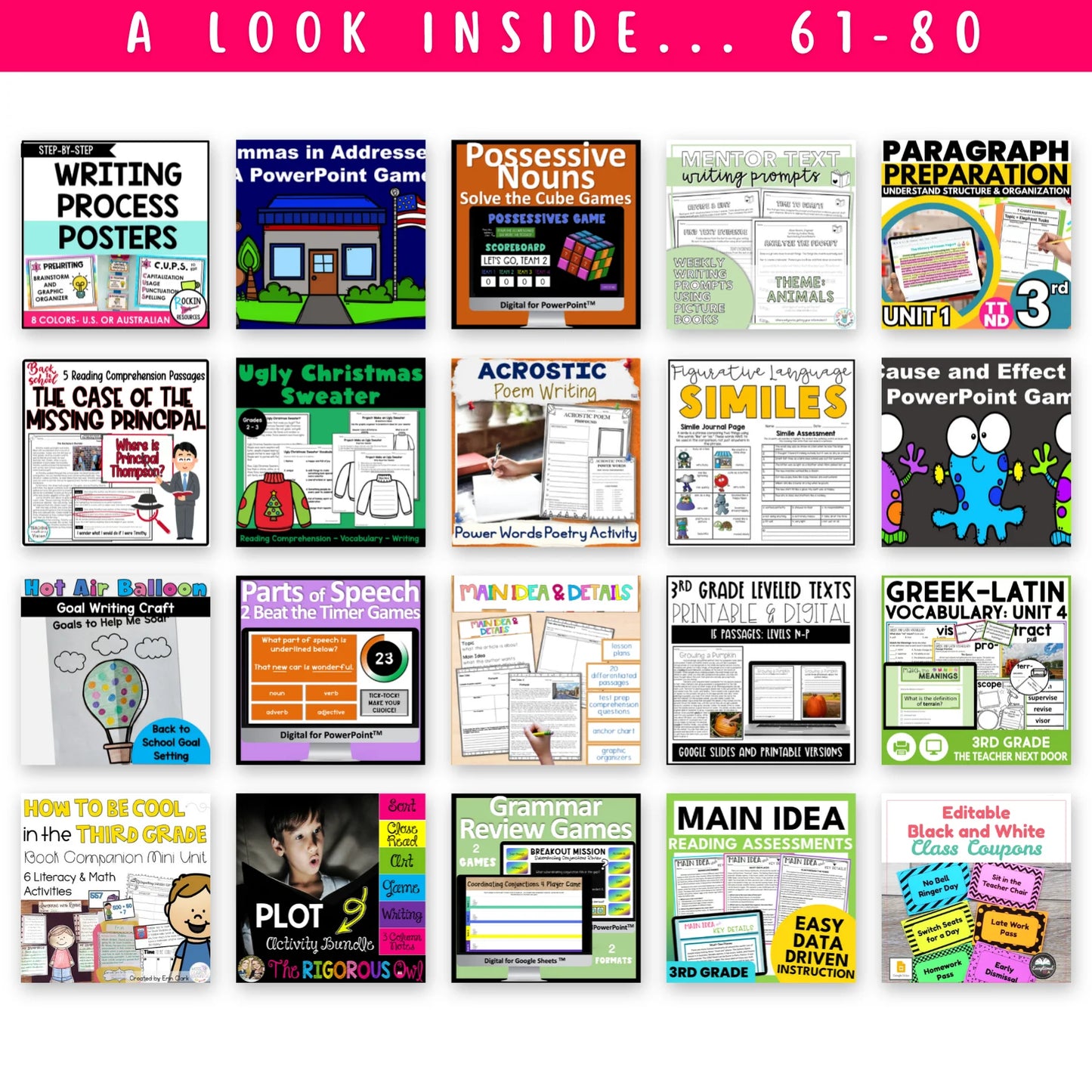 3rd & 4th Grade Ultimate ELAR Mega Bundle