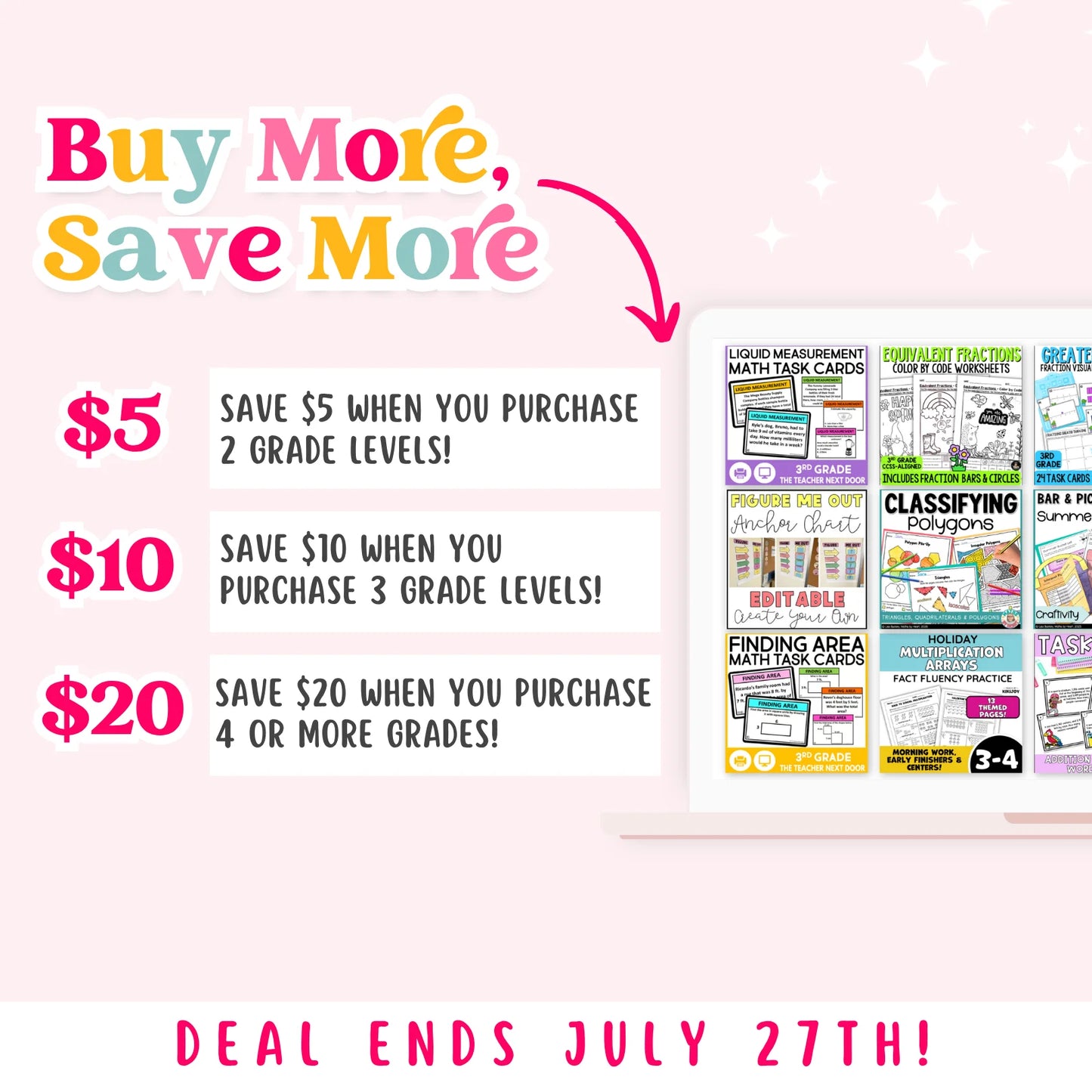 3rd & 4th Grade Mega Math Bundle