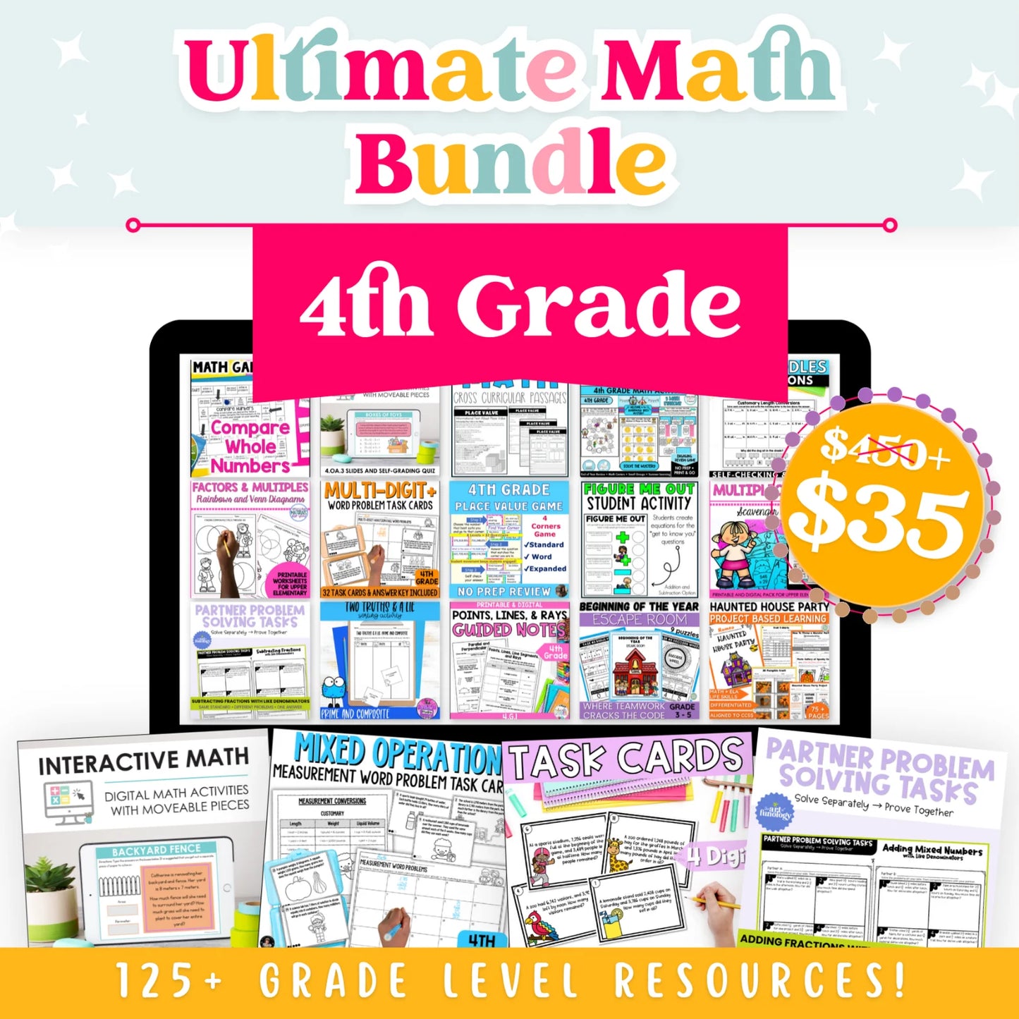 4th Grade Ultimate Math Bundle