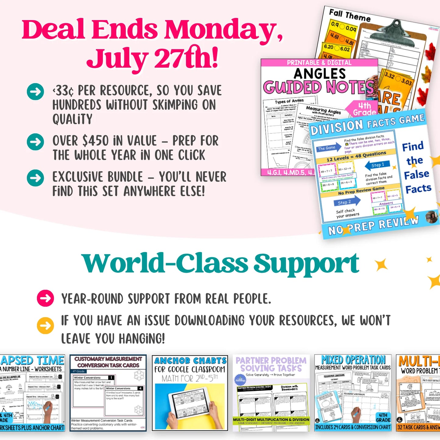 4th Grade Ultimate Math Bundle