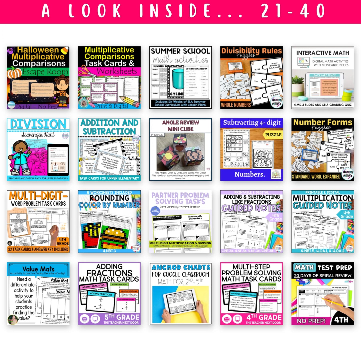 4th Grade Ultimate Math Bundle