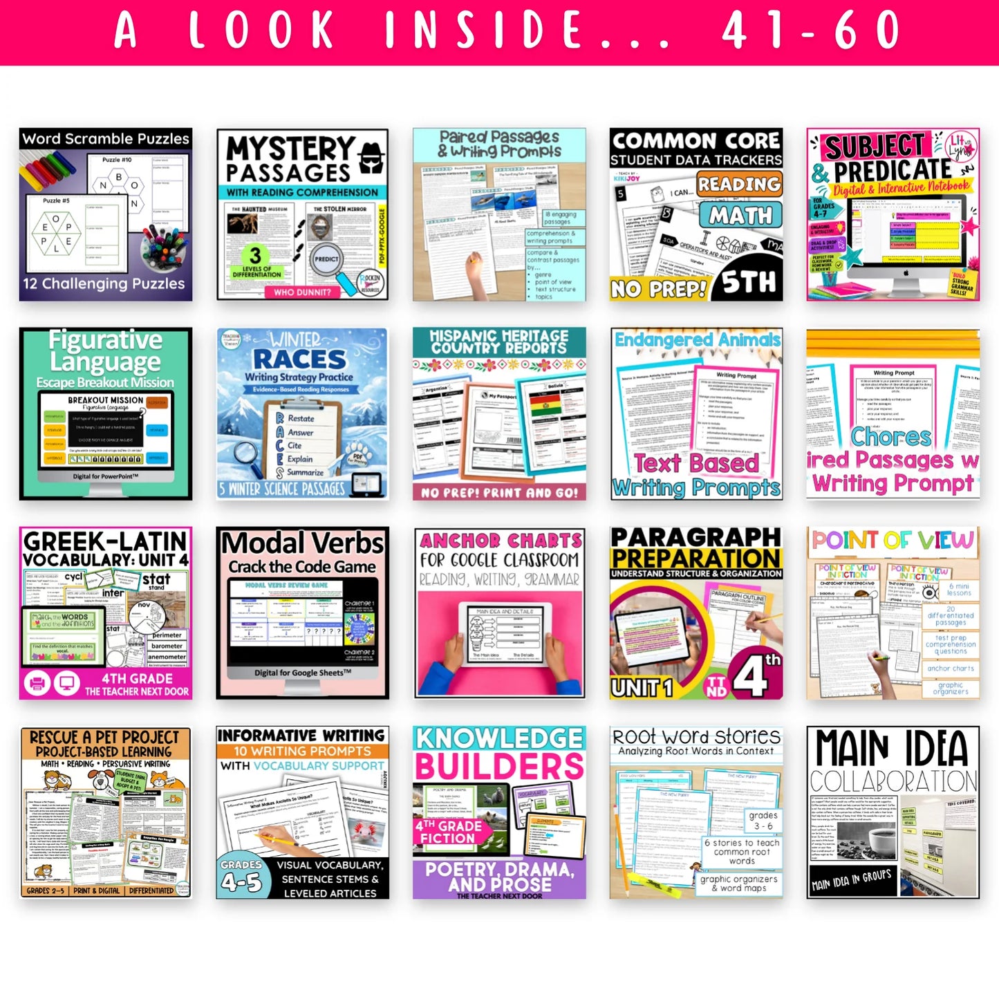 4th Grade Ultimate ELAR Bundle