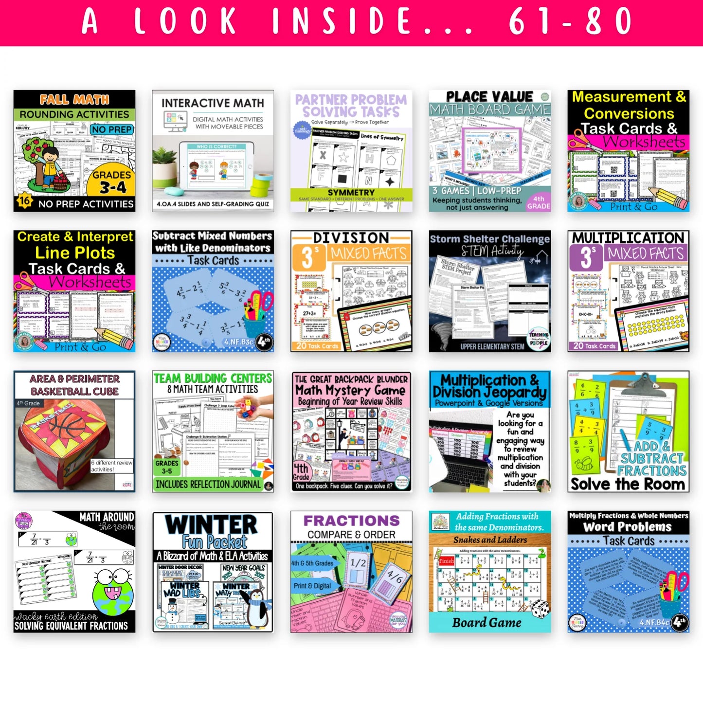 4th Grade Ultimate Math Bundle