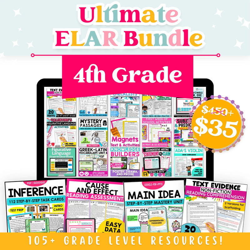 4th Grade Ultimate ELAR Bundle
