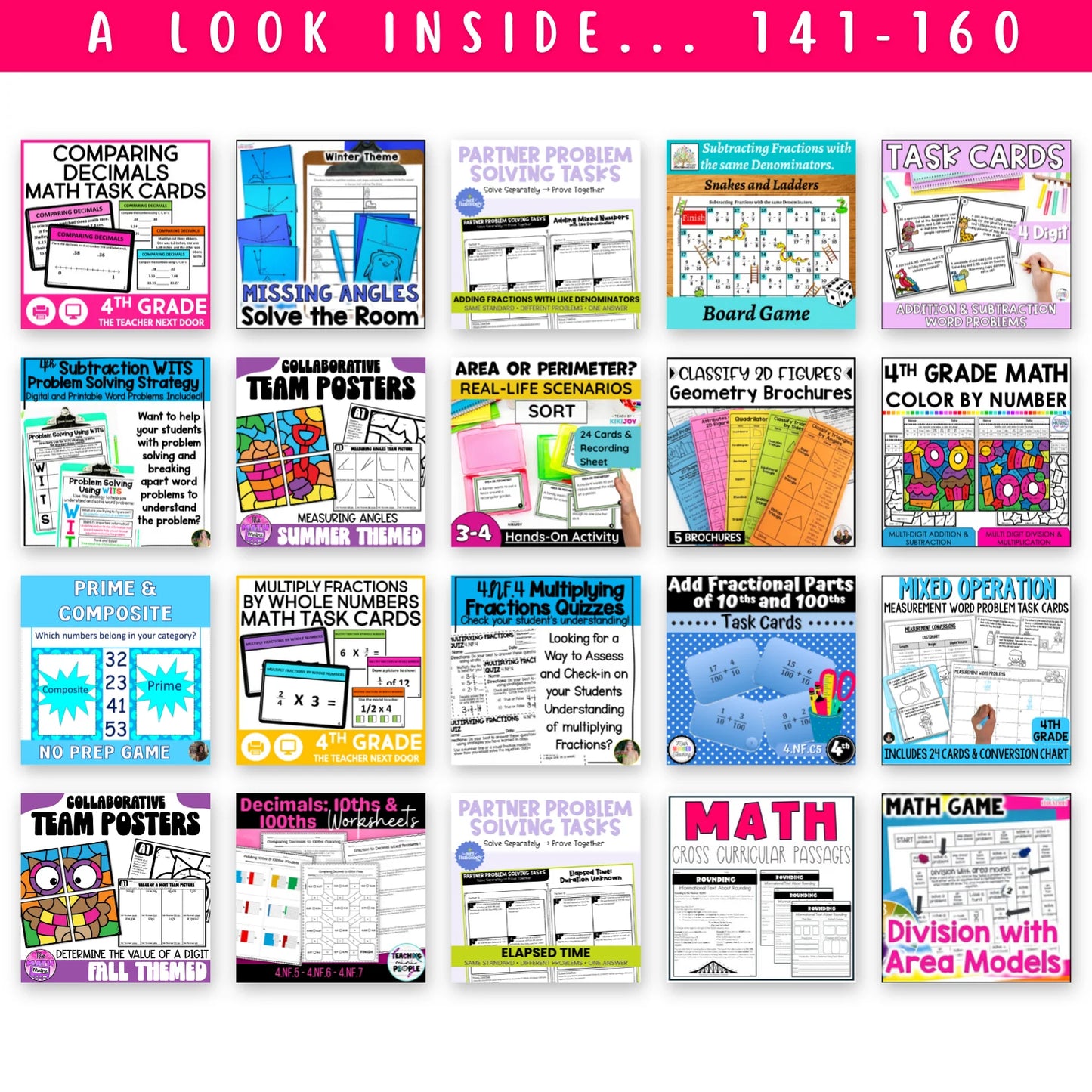 3rd & 4th Grade Mega Math Bundle