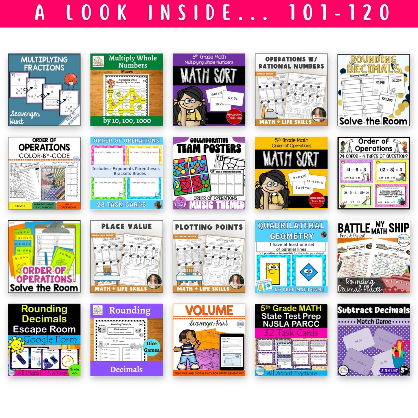 5th Grade Ultimate Math Bundle