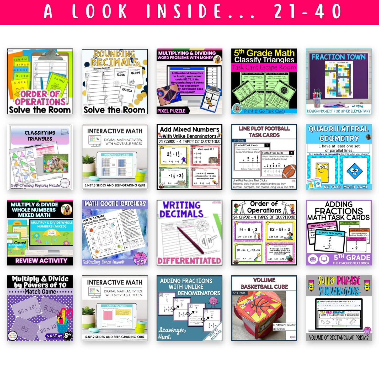 5th & 6th Grade Mega Math Bundle