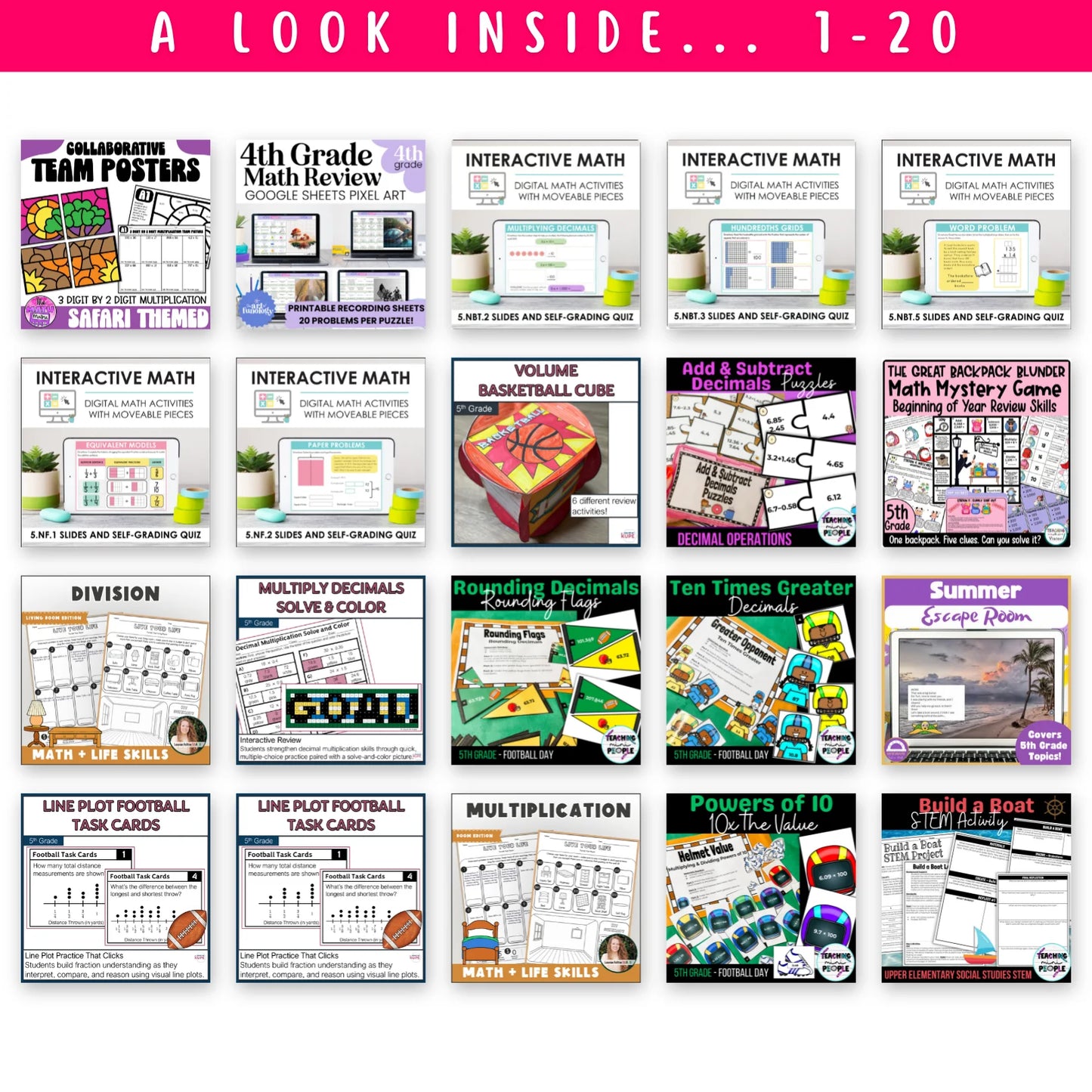 5th Grade Ultimate Math Bundle