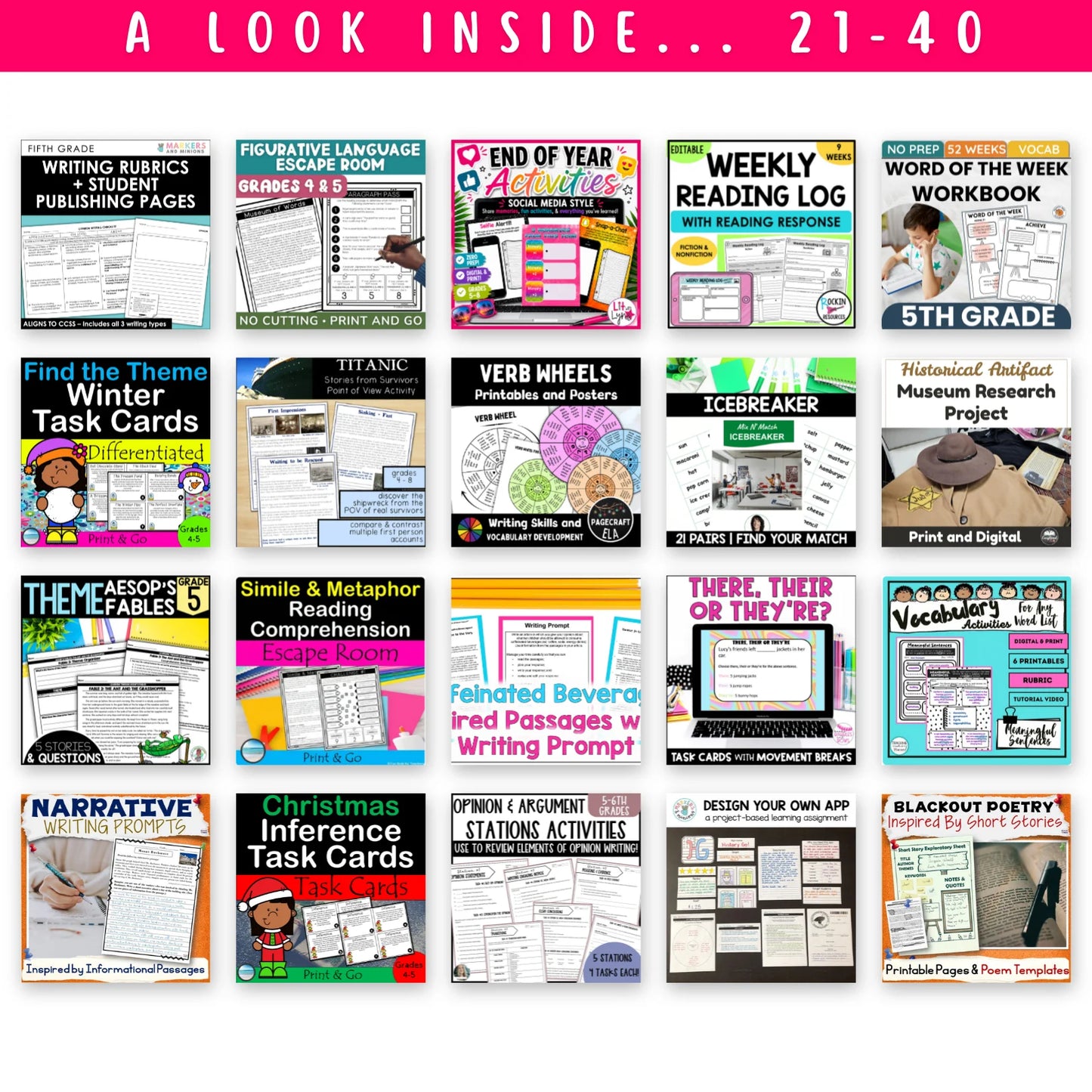 5th Grade Ultimate ELAR Bundle