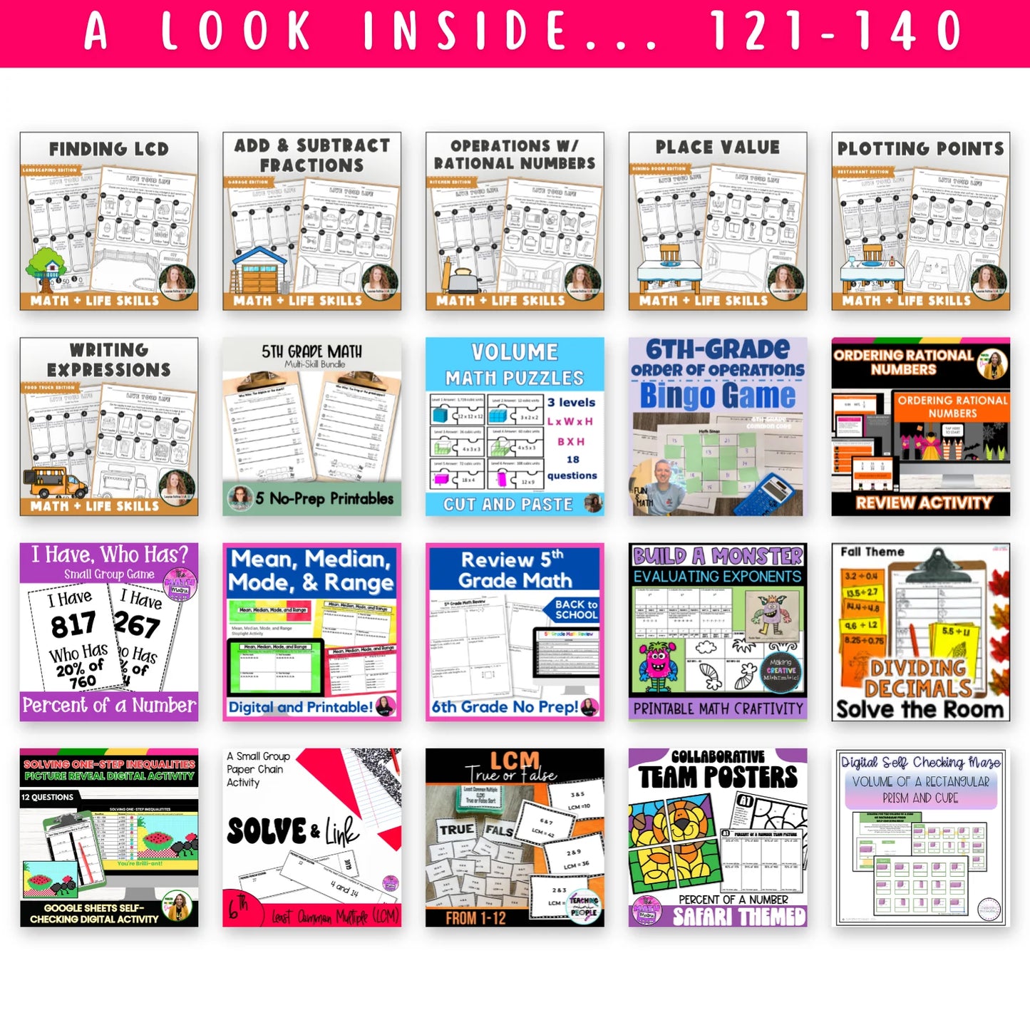 5th & 6th Grade Mega Math Bundle
