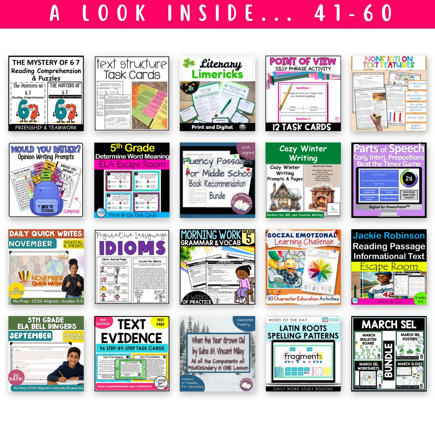 5th Grade Ultimate ELAR Bundle