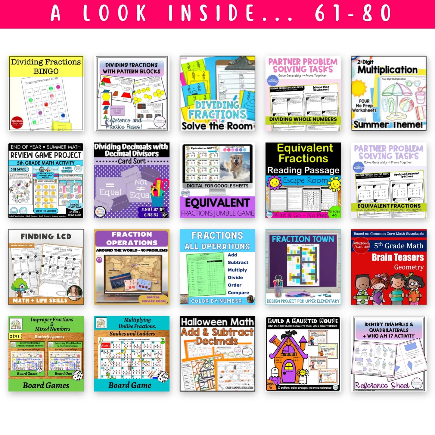 5th Grade Ultimate Math Bundle