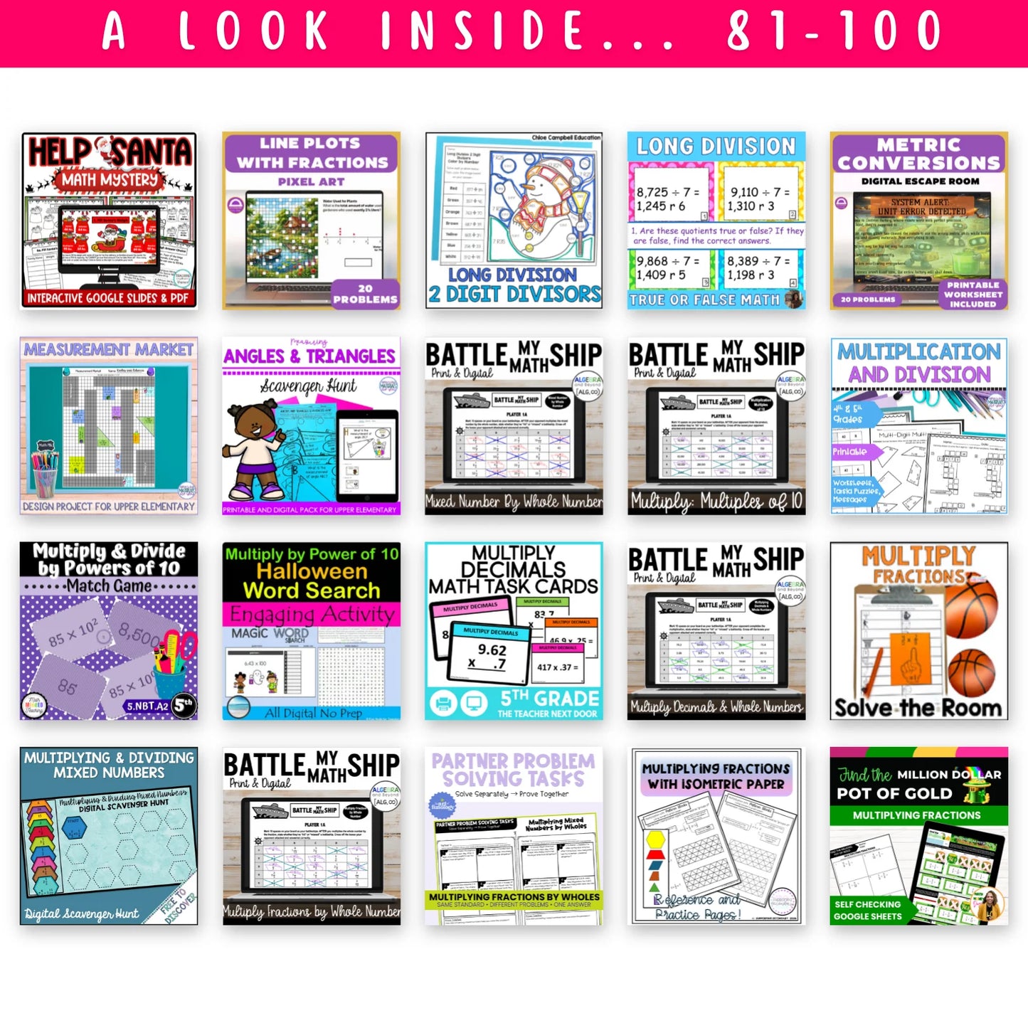 5th Grade Ultimate Math Bundle