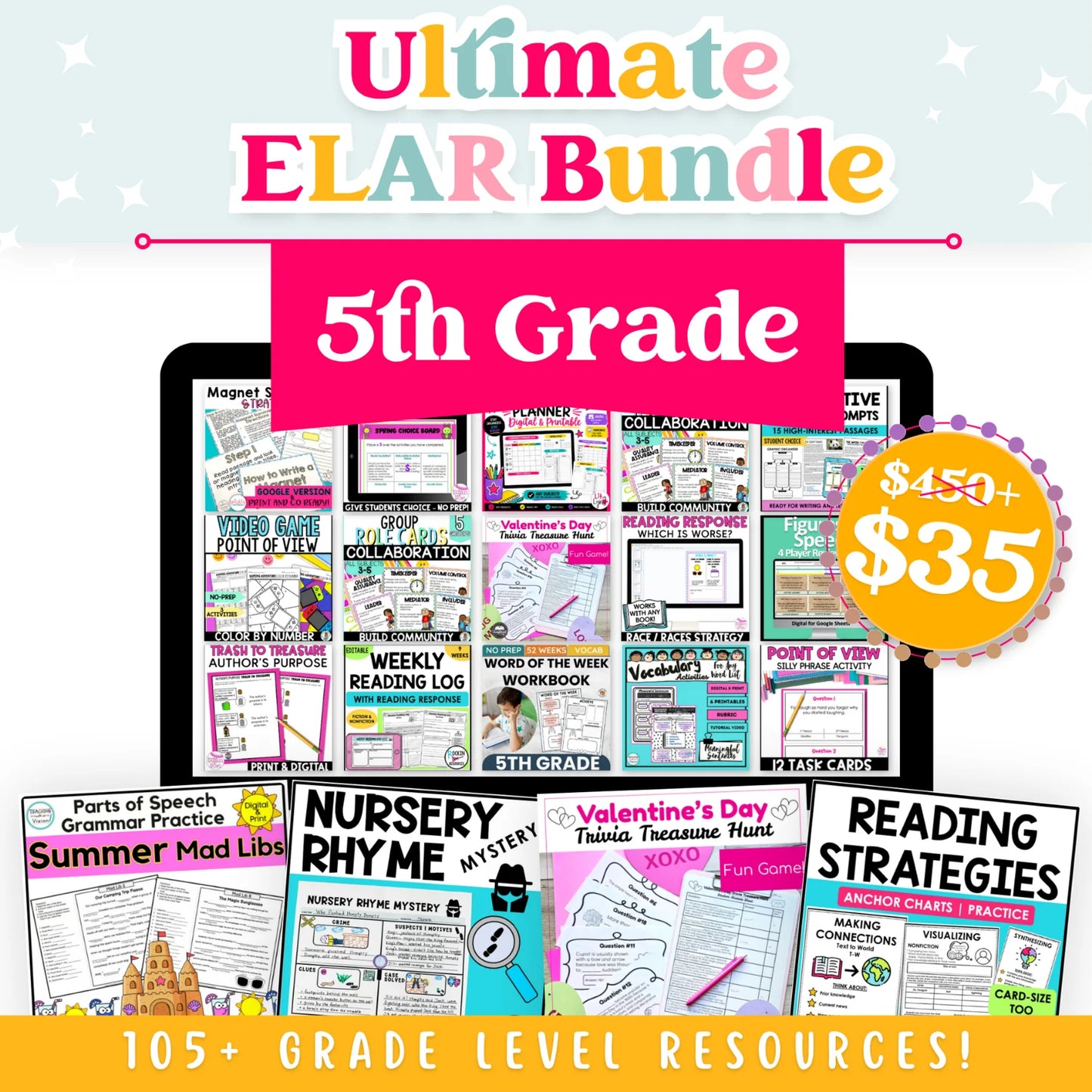 5th Grade Ultimate ELAR Bundle