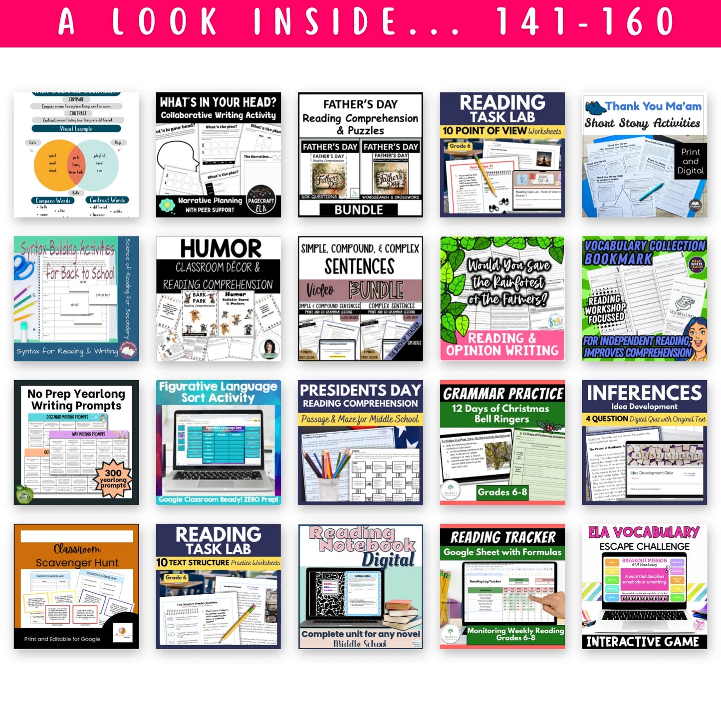 5th & 6th Grade ELAR Mega Bundle