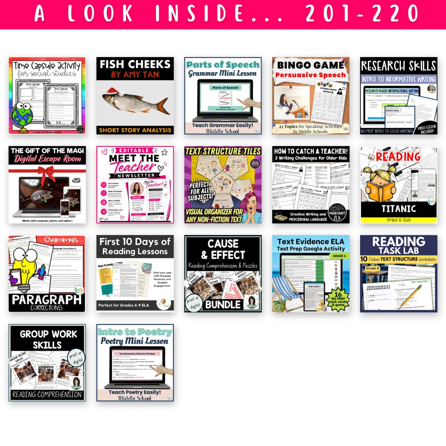 5th & 6th Grade ELAR Mega Bundle