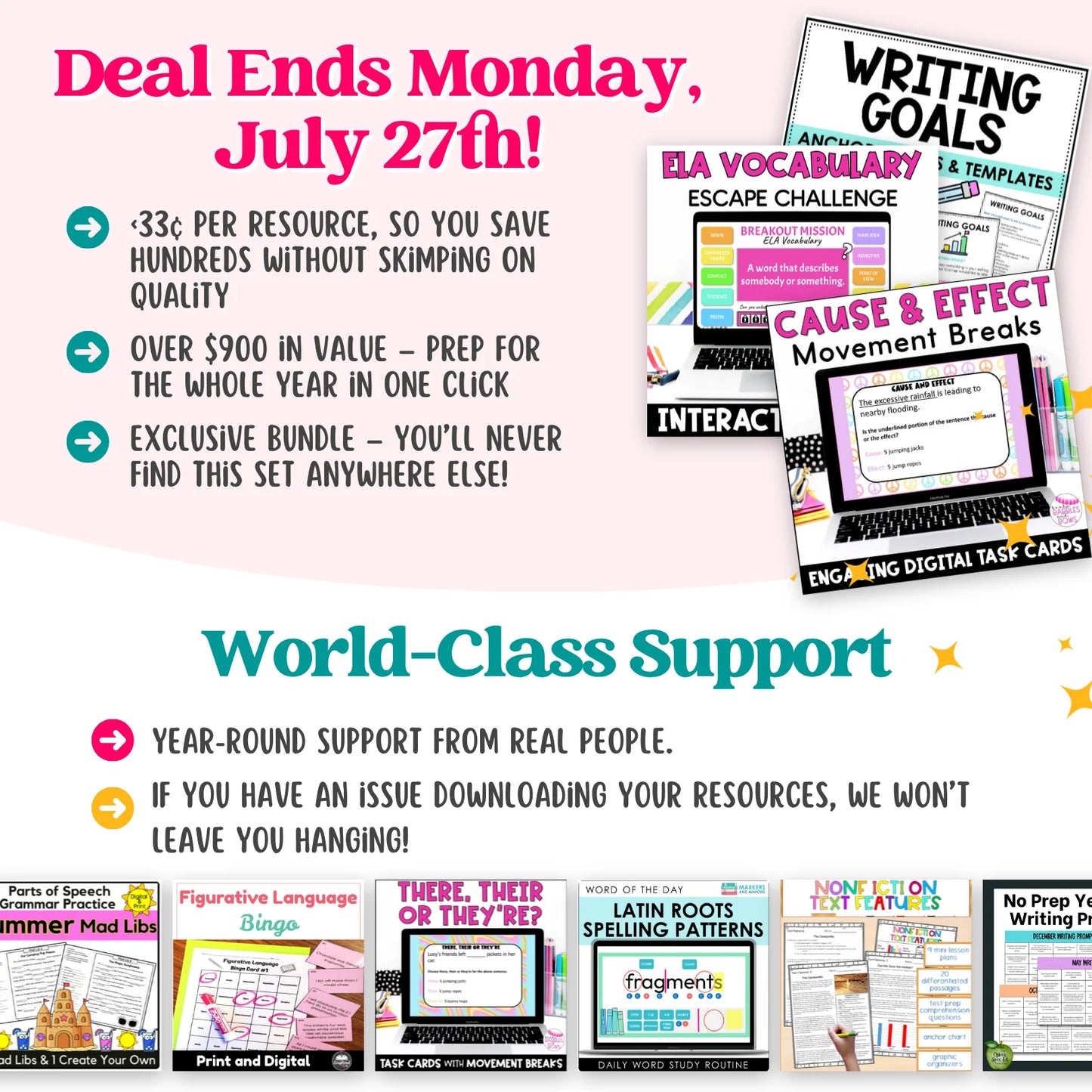 5th & 6th Grade ELAR Mega Bundle