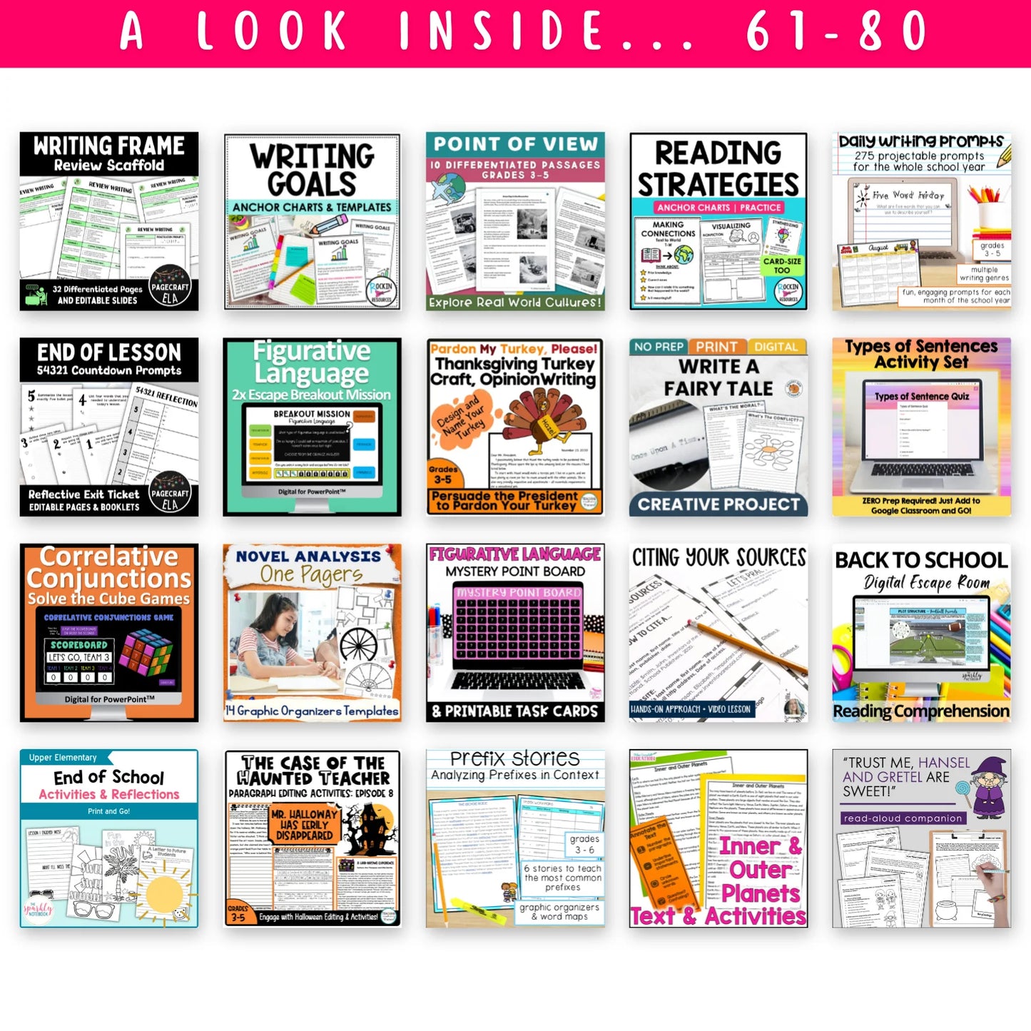 5th & 6th Grade ELAR Mega Bundle