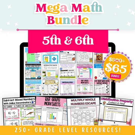 5th & 6th Grade Mega Math Bundle
