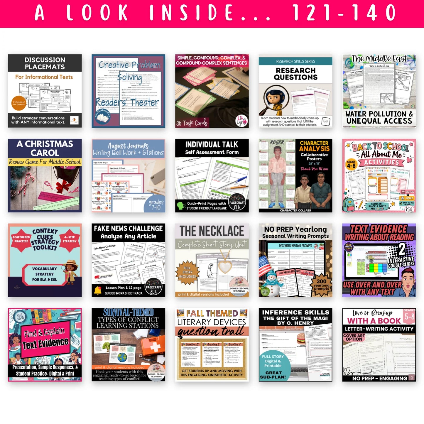 6th - 8th ELAR Mega Bundle