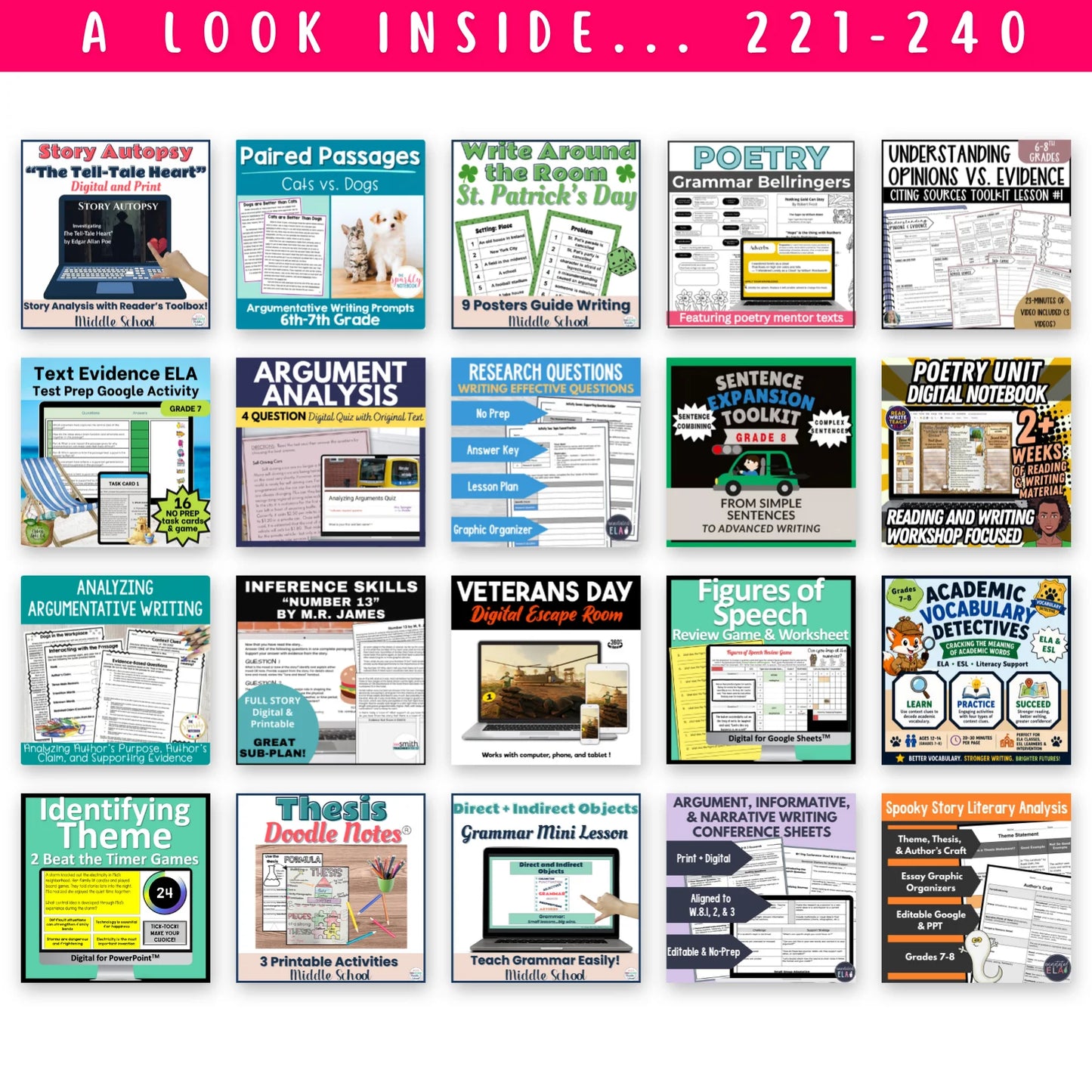 6th - 8th ELAR Mega Bundle