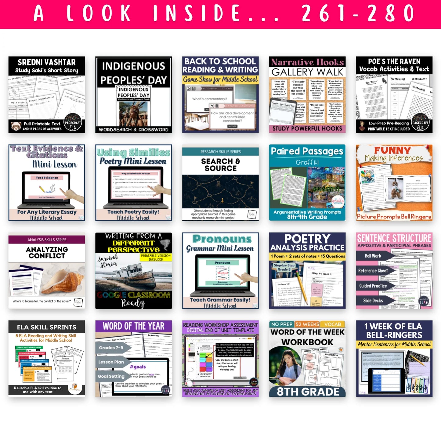 6th - 8th ELAR Mega Bundle