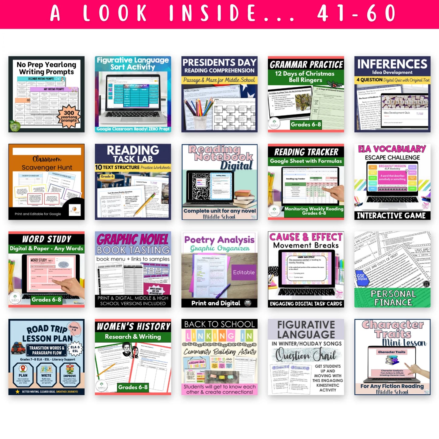 6th - 8th ELAR Mega Bundle