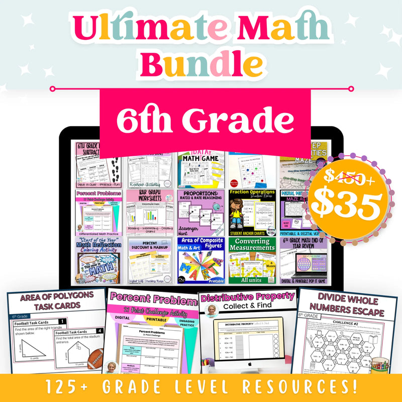 6th Grade Ultimate Math Bundle