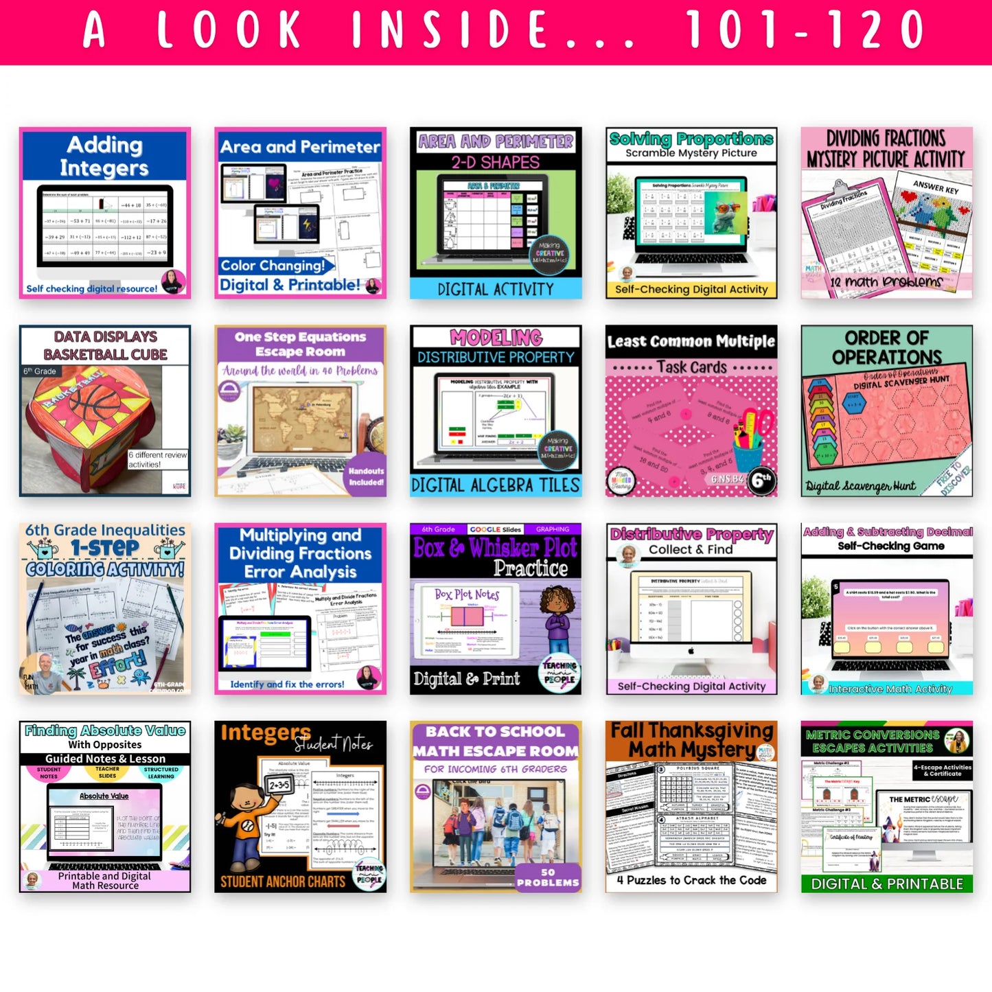 6th Grade Ultimate Math Bundle