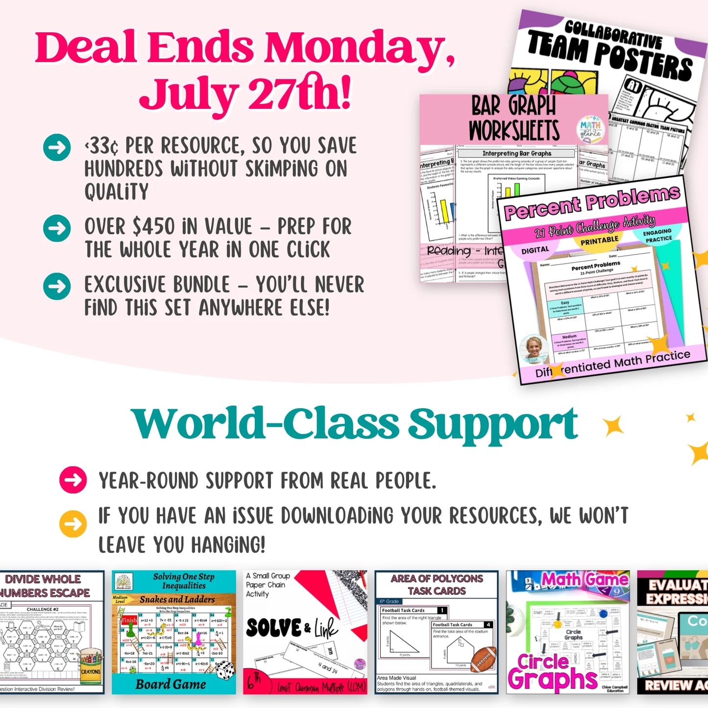 6th Grade Ultimate Math Bundle