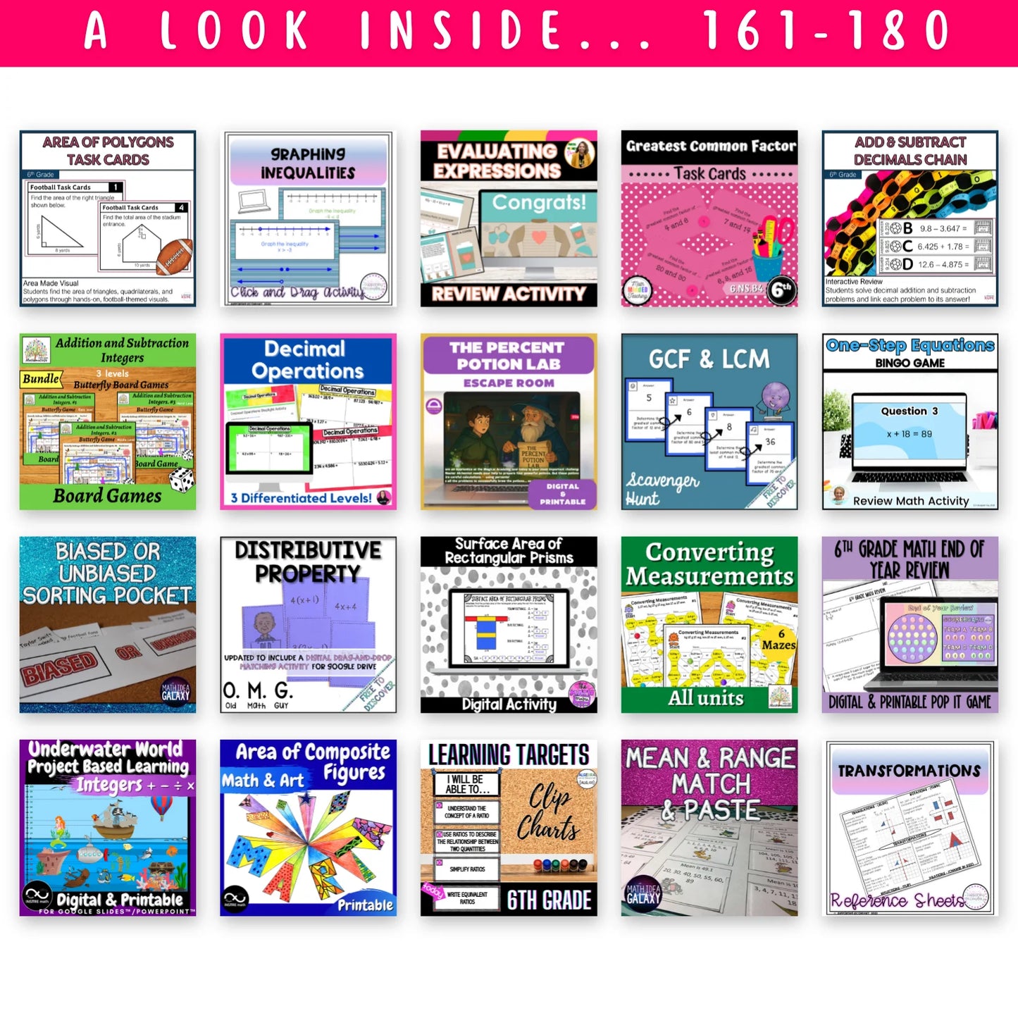 5th & 6th Grade Mega Math Bundle